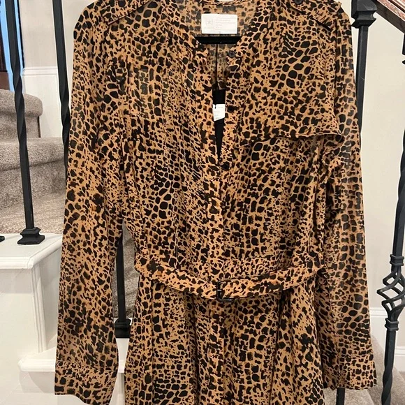 NWT Banana Republic Leopard Print Dress-Size 14 - Picture 3 of 15